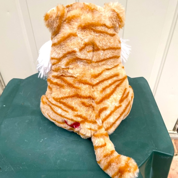 Brown Striped Cat, Plush Stuffed Toy - Picture 2 of 5